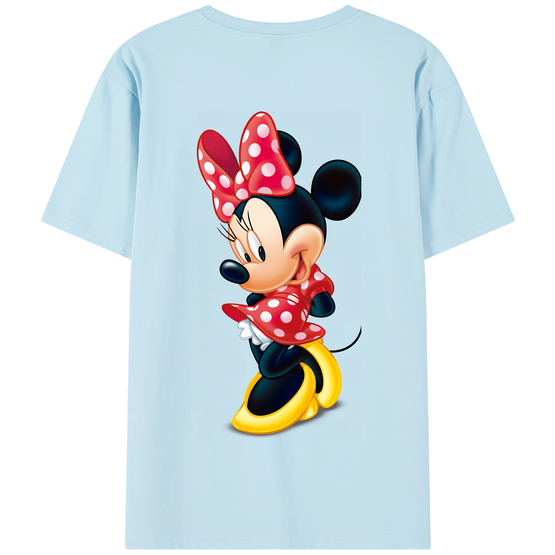 （画像用） ミッキーマウス Mickey Mouse 綿100％半袖Tシャツ（背面プリント）